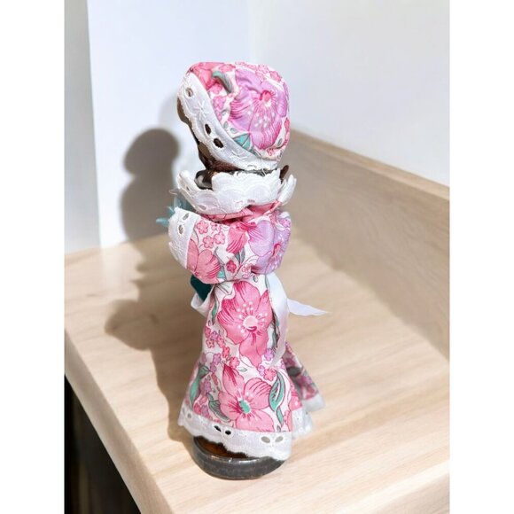 Bobbin Doll On Wooden/Metal Spindle Spool Vintage 1970's - Picture 10 of 11